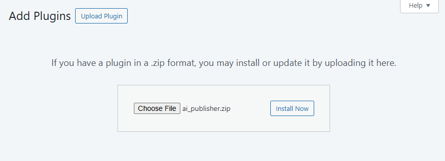 Install plugin